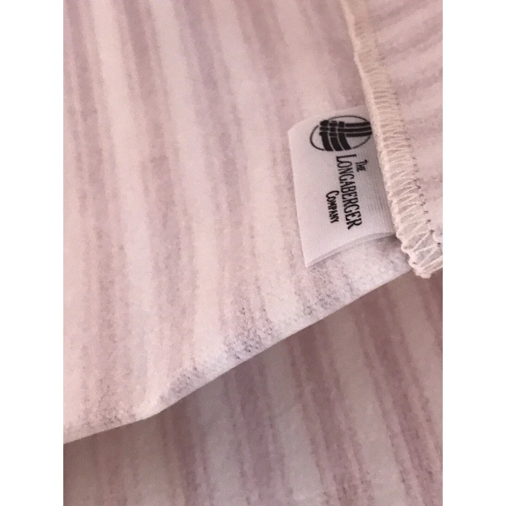Longaberger Basket Getaway Liner Sweetheart Remebrance 23001 Pinstripe Handles